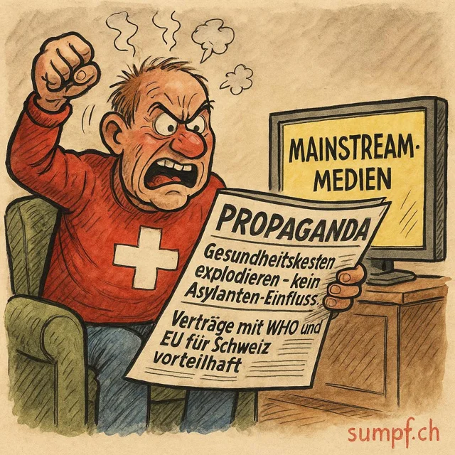 Satire: Ein Schweizer Leser schimpft über Zeitung und Mainstream-Medien.